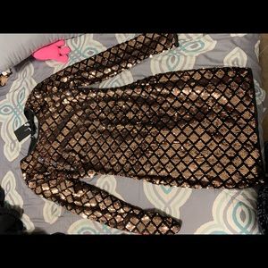 Shinning diamond sequin dress